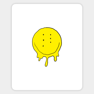 Drippy Six-Eyed Smiley Face, Medium Magnet